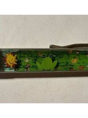 Puerto Rico Floaty Pen El Coqui Green Frog Moves by Island Map Aerial View Sun